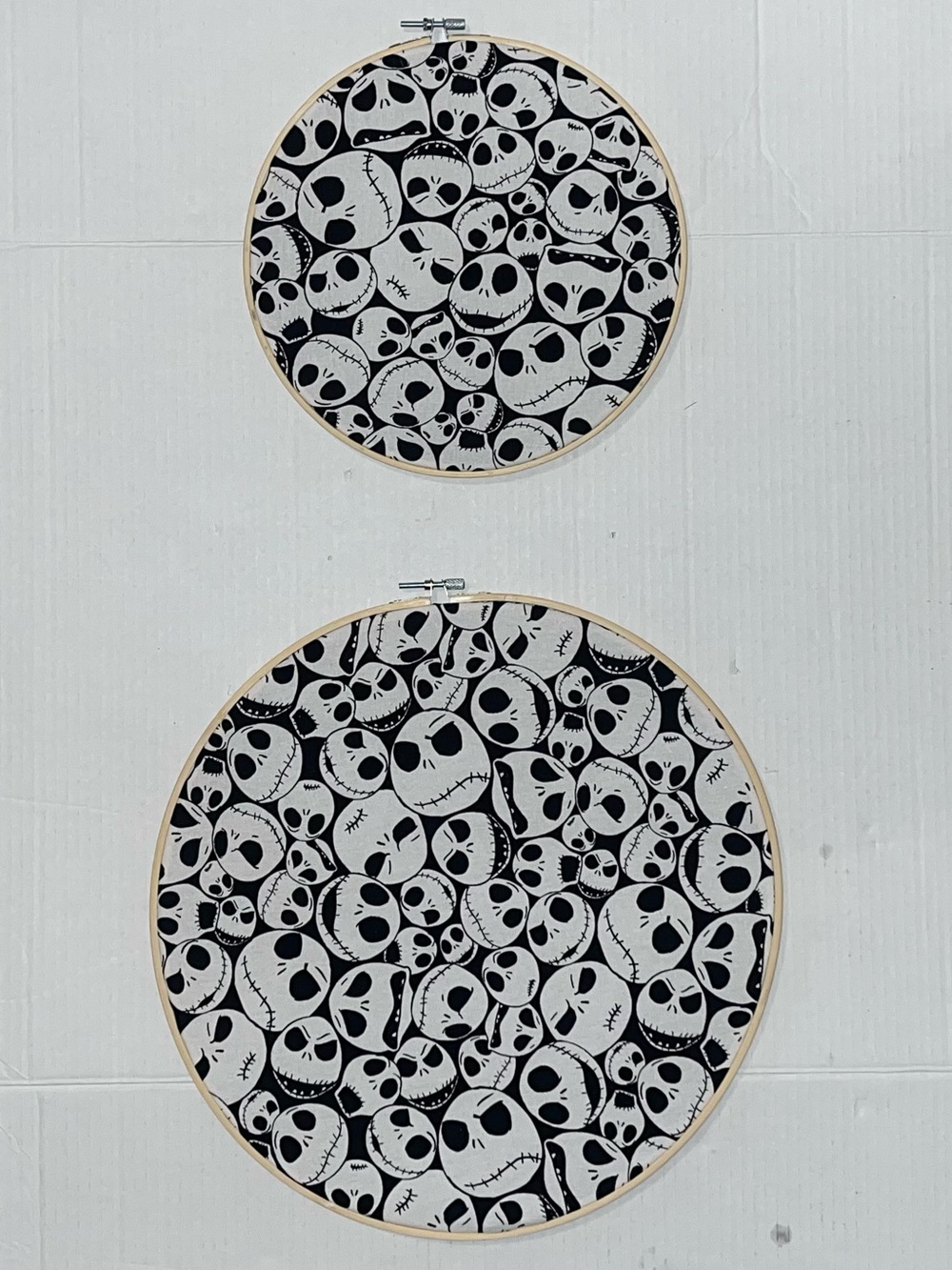 Disney Hand-Embroidered Skull Pattern Hoop Art Nightmare Before Christmas (NBC) - Picture 10 of 12